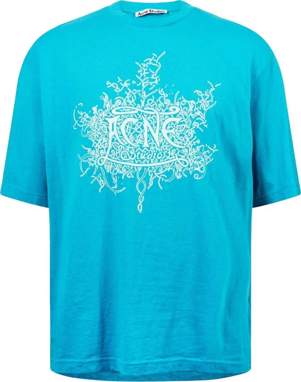 Thumbnail - Acne Studios - Extorr Devil Logo T-shirt - Größe M - blue