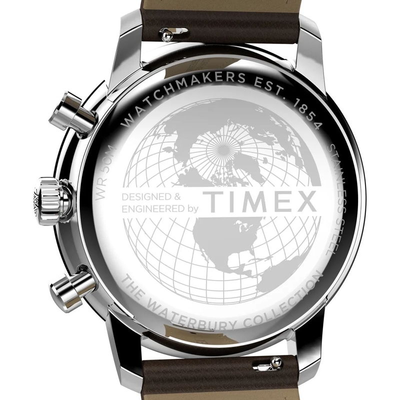 Timex Quarzuhr Quarz-Chronographenuhr Waterbury Metropolitan Chro braun(Image 4)