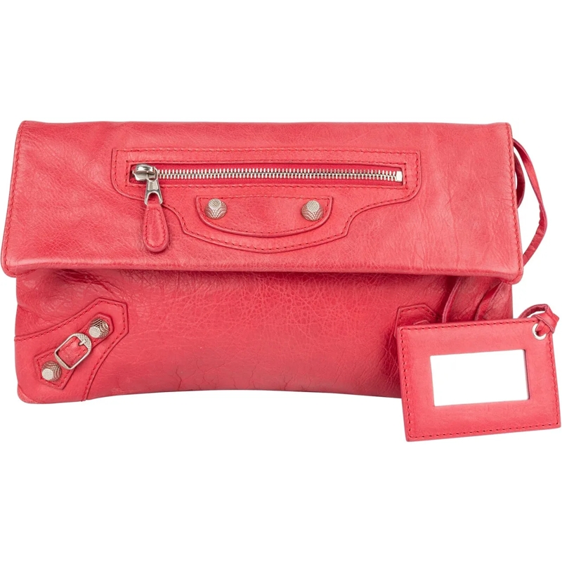 Balenciaga Tote Balenciaga Pink Leather City Clutch rot