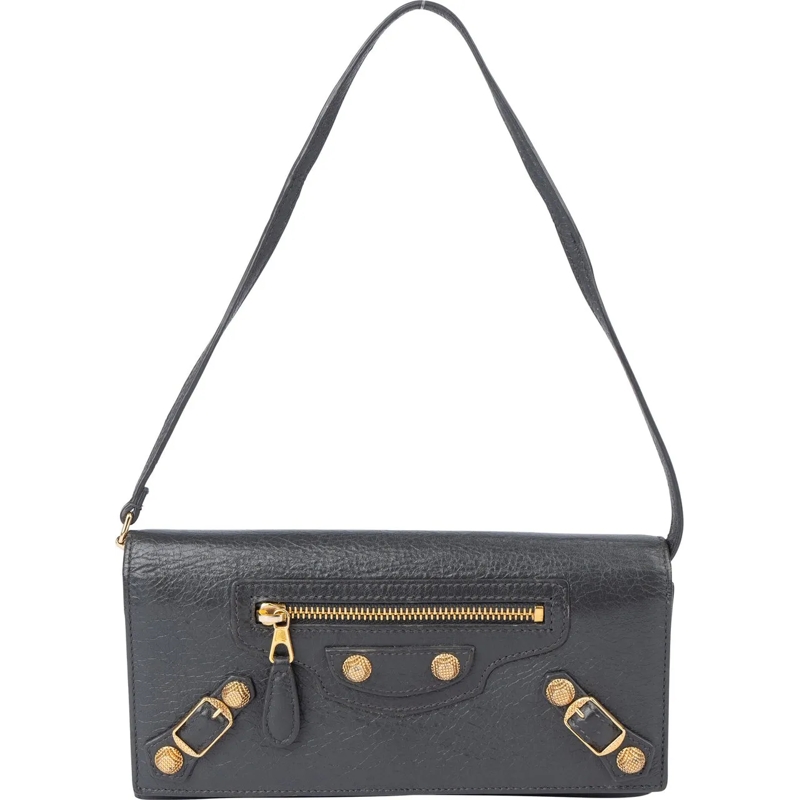 Balenciaga Tote Balenciaga Grey Leather Wallet Handbag mehrfarbig