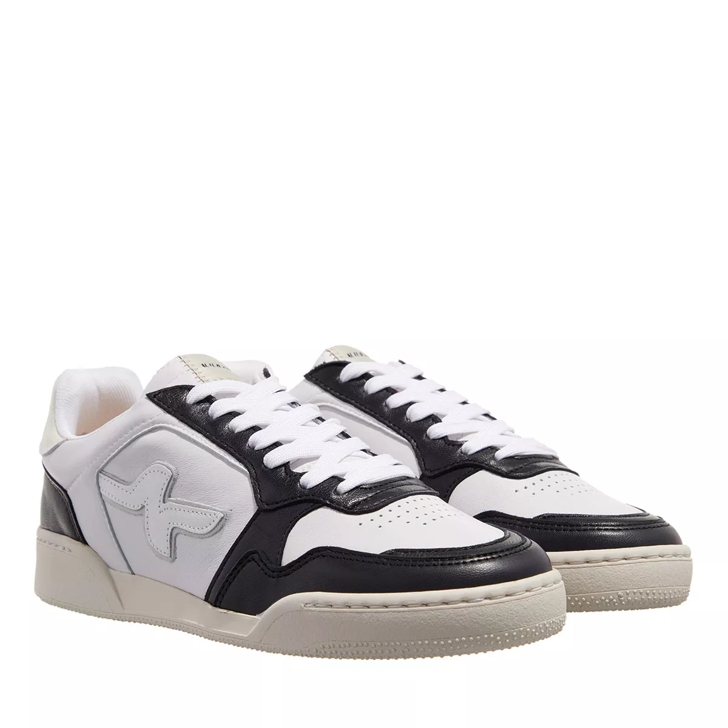 Nubikk Blueberry Pulse Black Leather White Low Top Sneaker