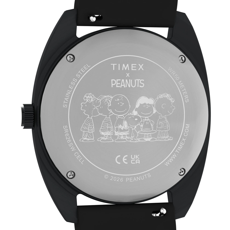 Timex Quarzuhr Quarz-Analoguhr Timex X Peanuts 1979 Reissue Inspi schwarz(Image 4)
