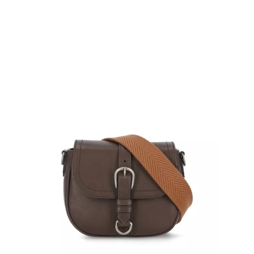 Golden Goose Brown Leather Shoulder Bag Brown Schoudertas