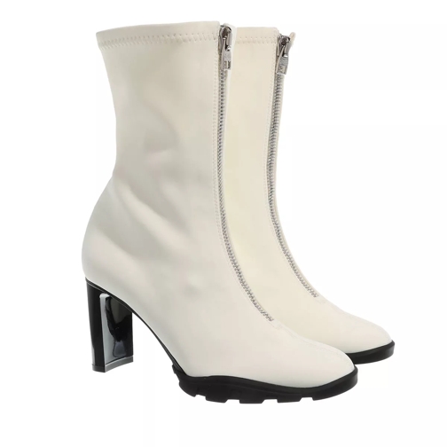 Alexander McQueen Slim Tread Boots Ivory Ankle Boot