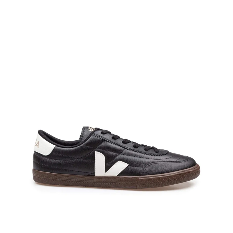 Veja Sneaker basse Black And White Panenka Leather Sneakers Black