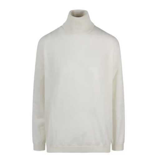 P.A.R.O.S.H. Well Cashmere Sweater White Pull à col roulé