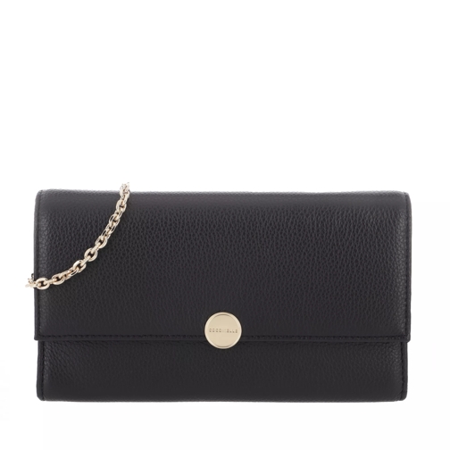 Coccinelle Olivia Chain Wallet Leather  Noir Wallet On A Chain
