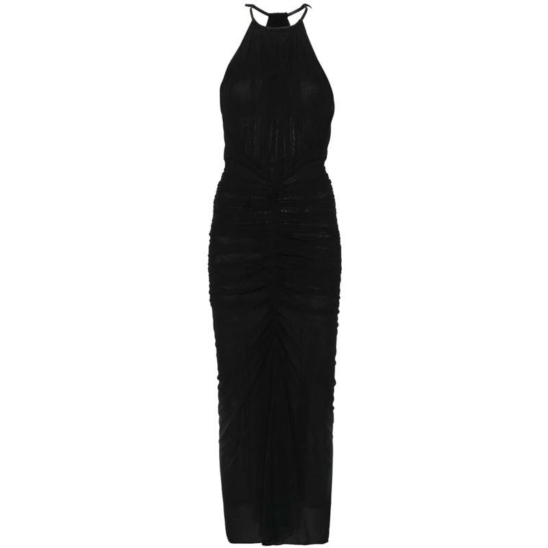 Mugler Robe midi Dresses Black schwarz