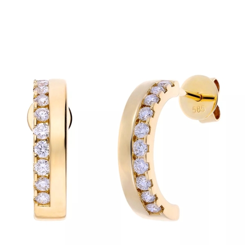 VOLARE Earrings with zus. approx. 0,40ct Gold Ring