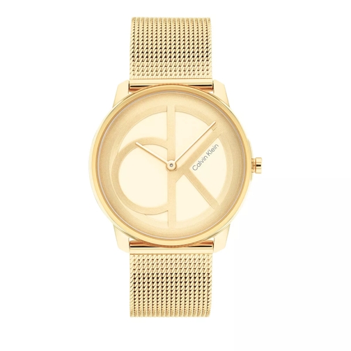 Calvin Klein Iconic Mesh gold Quarz-Uhr