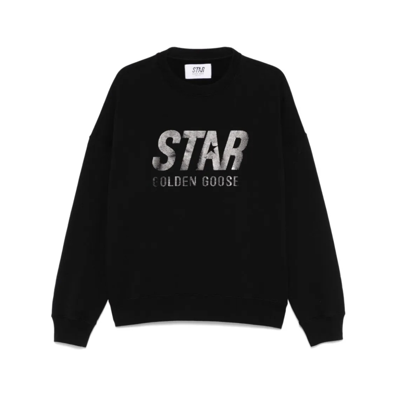Golden Goose Sweat-shirt Boxy Sweatshirt With Iconic Logo Black