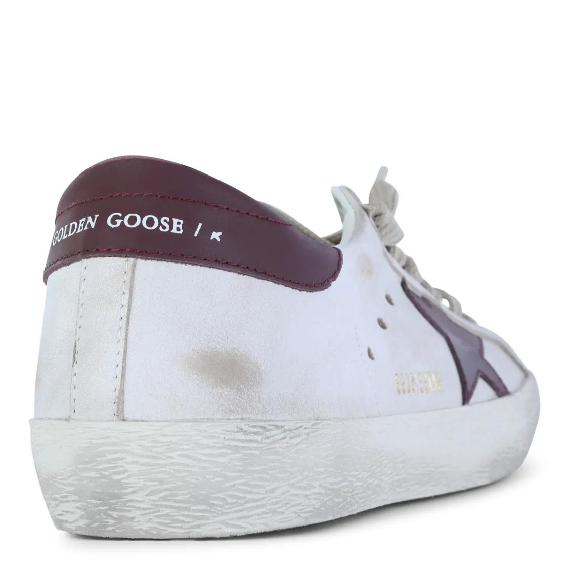 Thumbnail - Golden Goose Low-Top Sneaker - Distressed White Leather Sneakers - Gr. 45 (EU) - in Weiß - für Damen