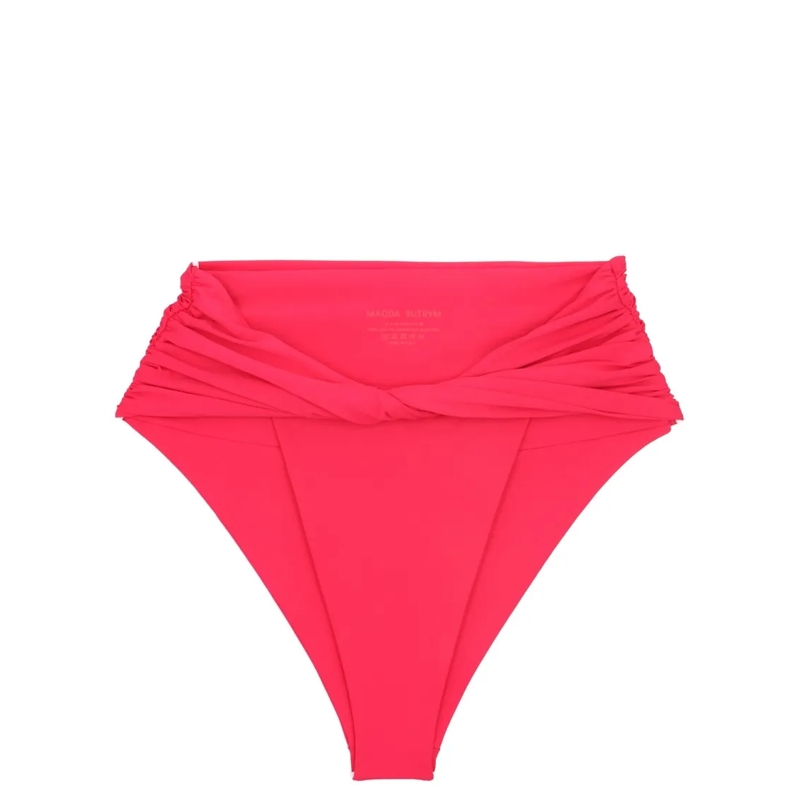 Magda Butrym  Twisted Bikini Briefs With High-Rise Design And De Pink