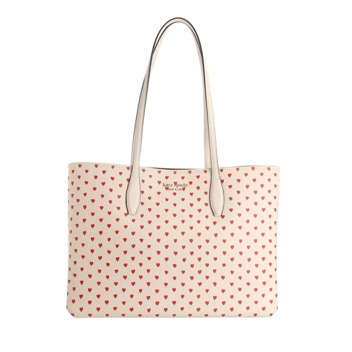 Kate Spade New York All Day Heart Printed Pvc Large Tote Milk Glass Shopper