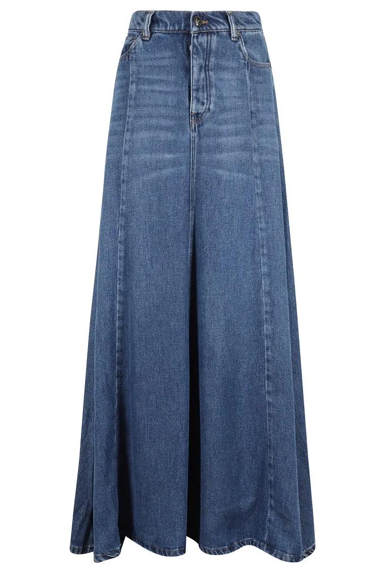 Thumbnail - Semi Couture - Mirella Flared Denim Skirt - Größe 38 - blau