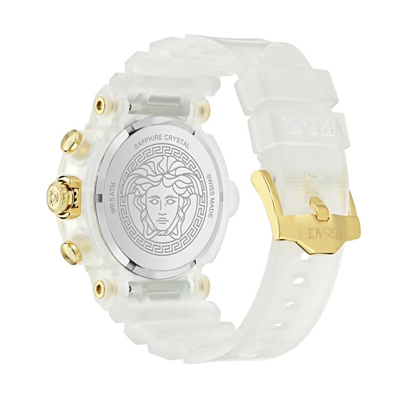 Versace Quarzuhr Quarz-Chronographenuhr Versace Real Active Chrono weiss(Image 3)