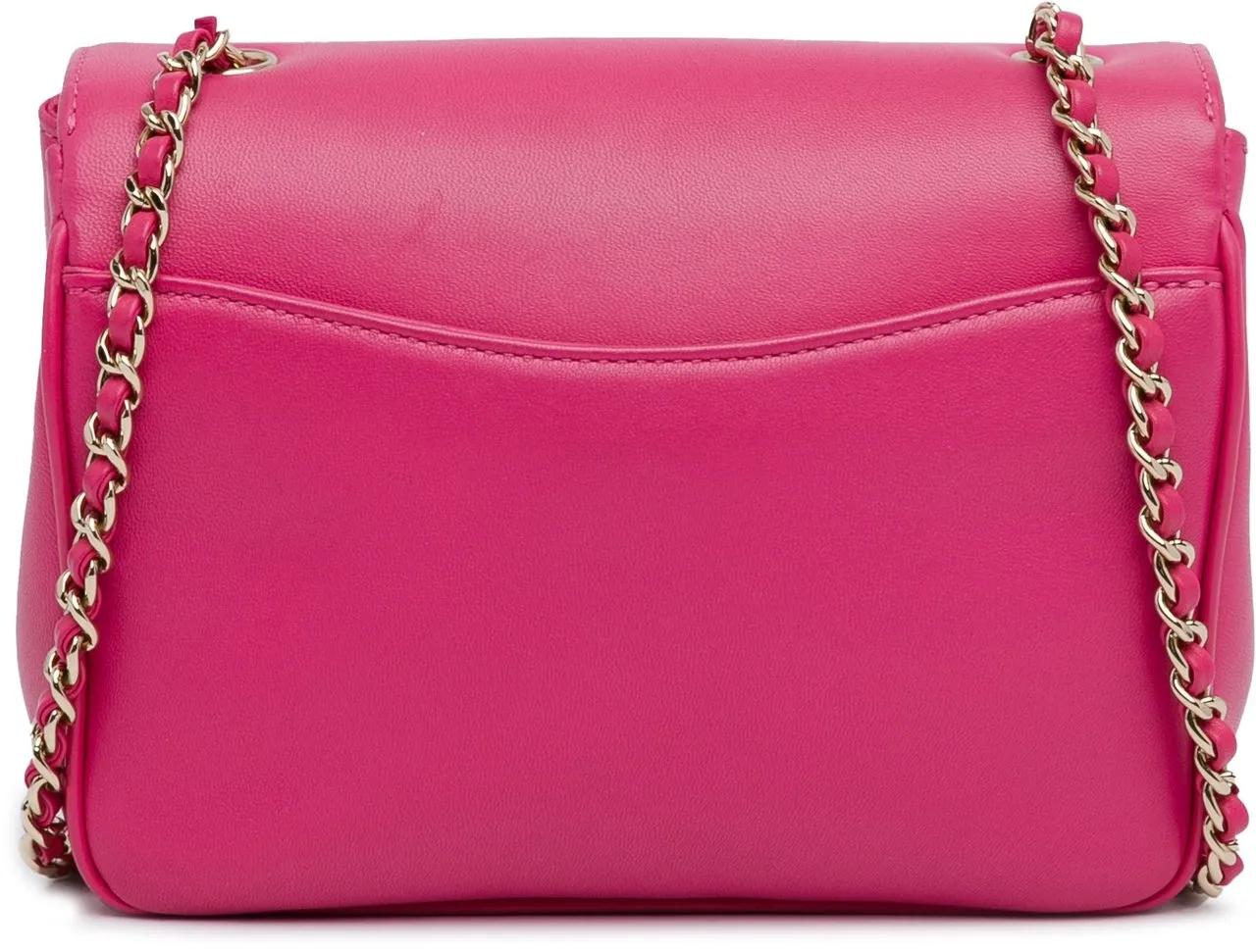 Chanel Hobo bags 2019 Lambskin CC Mania Flap in poeder roze