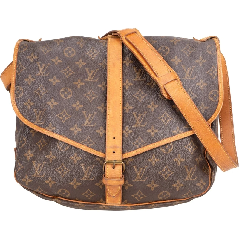 Louis Vuitton Tote Louis Vuitton Canvas Monogram Saumur 35 Crossbody  braun