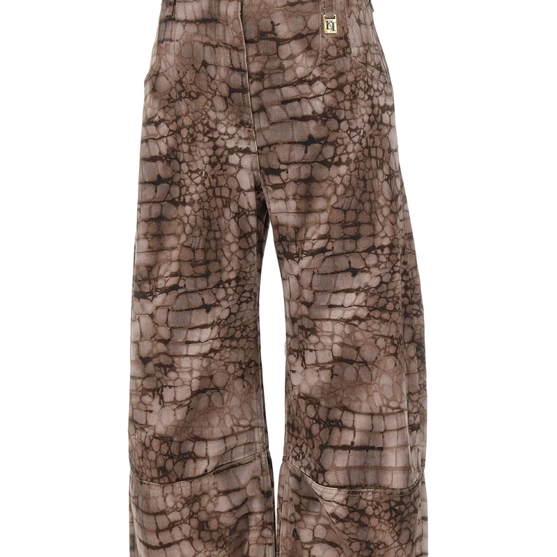 Elisabetta Franchi Boyfriend-Jeans Jeans Brown taupe(Image 4)