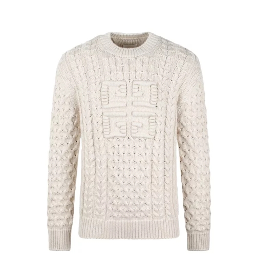 Givenchy 4G Cable-Knit Sweater White 