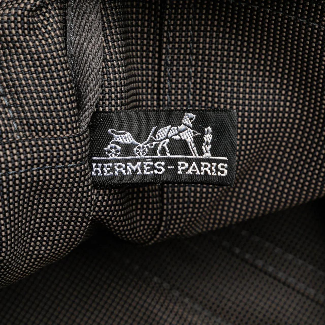 Thumbnail - Hermès Shopper - Canvas Herline MM - Gr. unisize - in Grau - für Damen