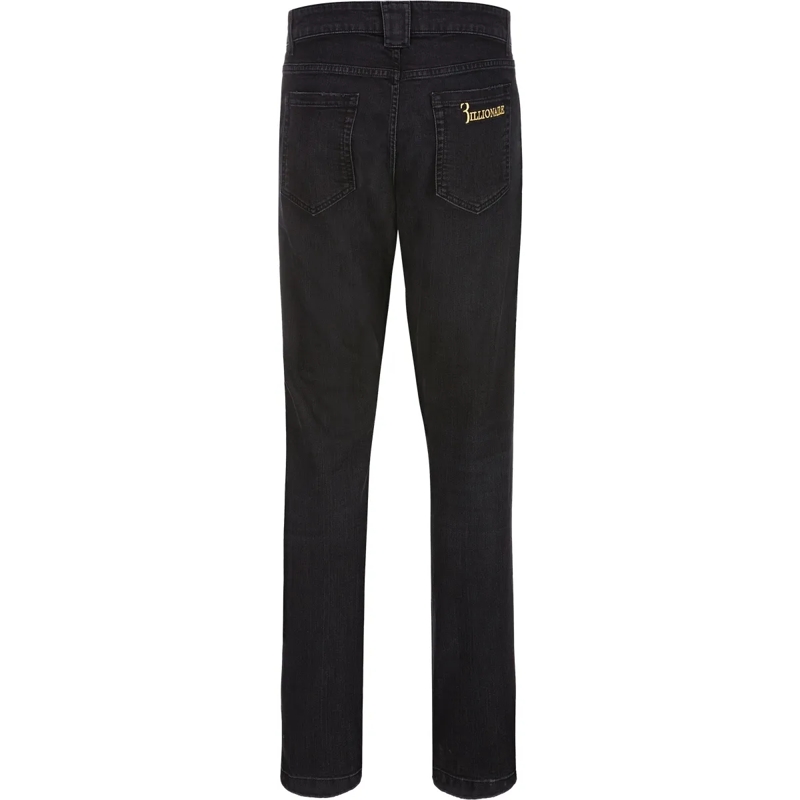 BILLIONAIRE Jeans mit geradem Bein Jeans Regular Fit Statement schwarz(Image 2)