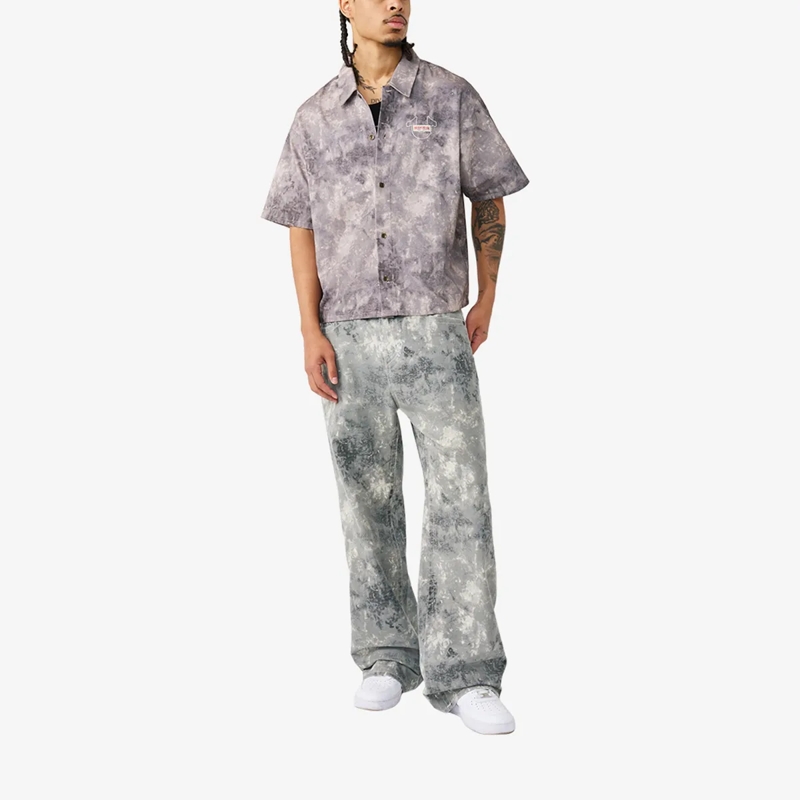 True Religion Hemd - Kastenförmiges Hemd- Kurzarm- Allover-Print-  bunt(Image 2)