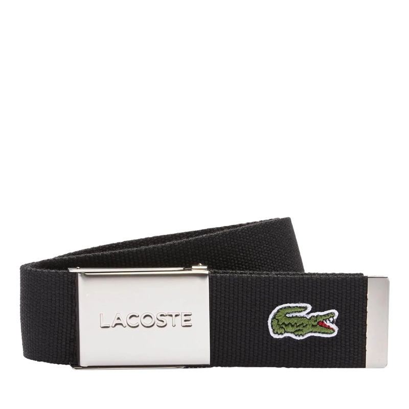 Lacoste Gürtel Lacoste LACOSTE Herren Gürtel aus Stoff - schönes  schwarz