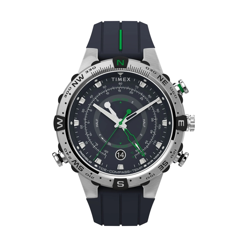 Timex Quarzuhr Quarz-Analoguhr Expedition Tide-Temp-Compass blau