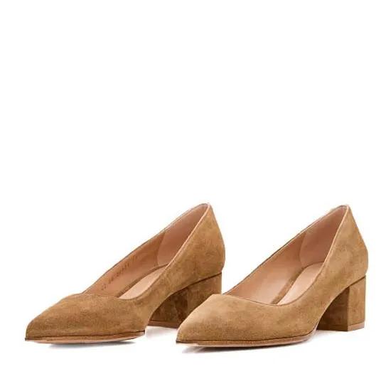 Gianvito Rossi Pumps & High Heels - 45Mm Suede Piper Pump - Gr. 41 (EU) - in Braun - für Damen