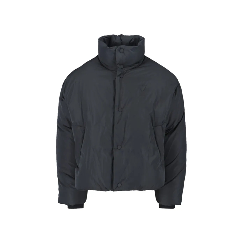 AMI Paris  Sleek Black Jacket With Structured Silhouette Black