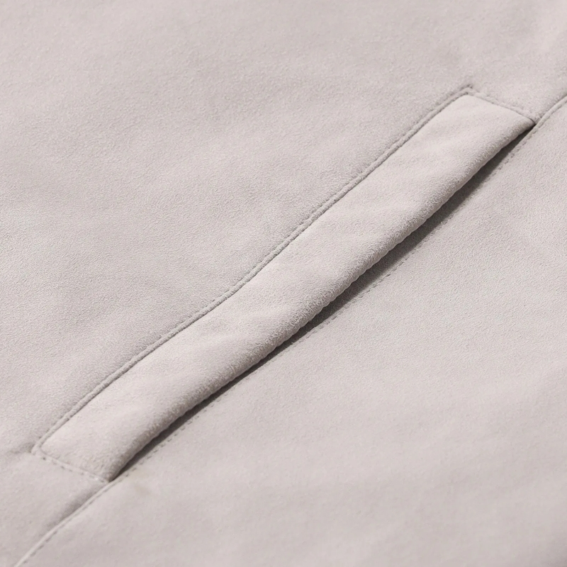 Moorer Overgangsjas Jacke Talitha aus Veloursleder grau(Image 5)