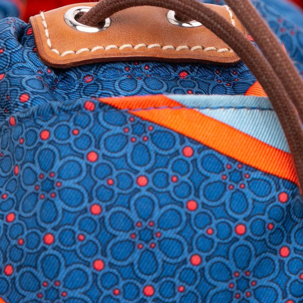 Thumbnail - Hermès Kosmetiktaschen - Silk Carre en Cravates Fourbi 25 Bag Insert Pouch - Gr. unisize - in Blau - für Damen