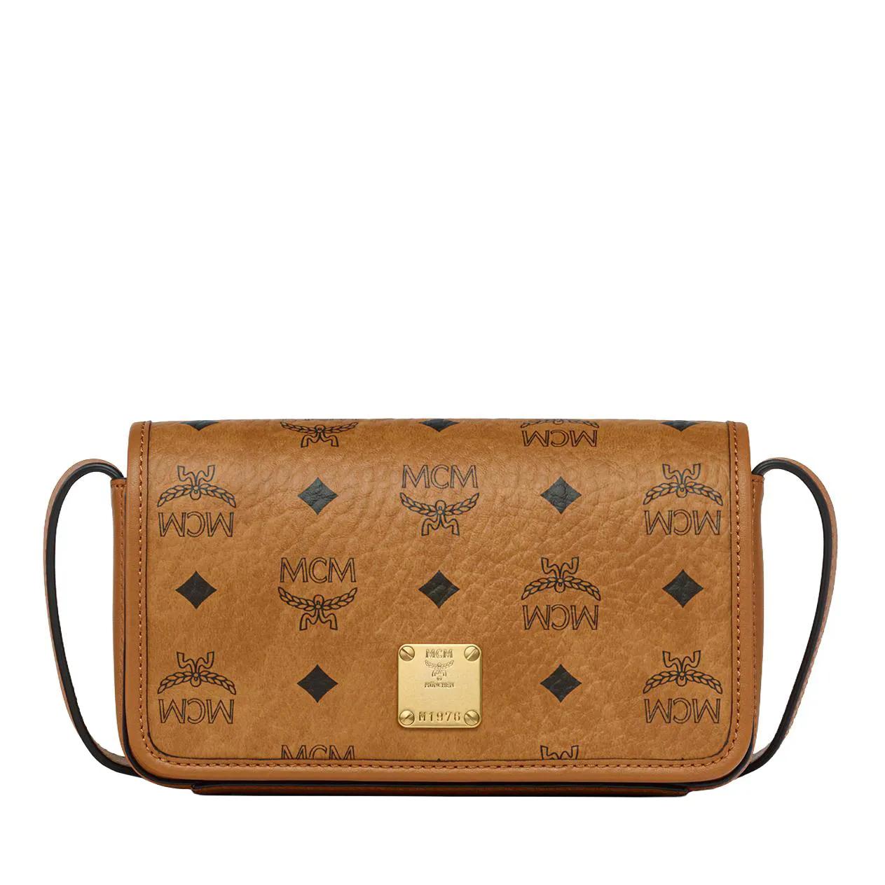 Mcm Damen Cognacbraun Handyhüllen - Aren Visetos Lanyard Fff Co - Gr. Unisize - In - Für