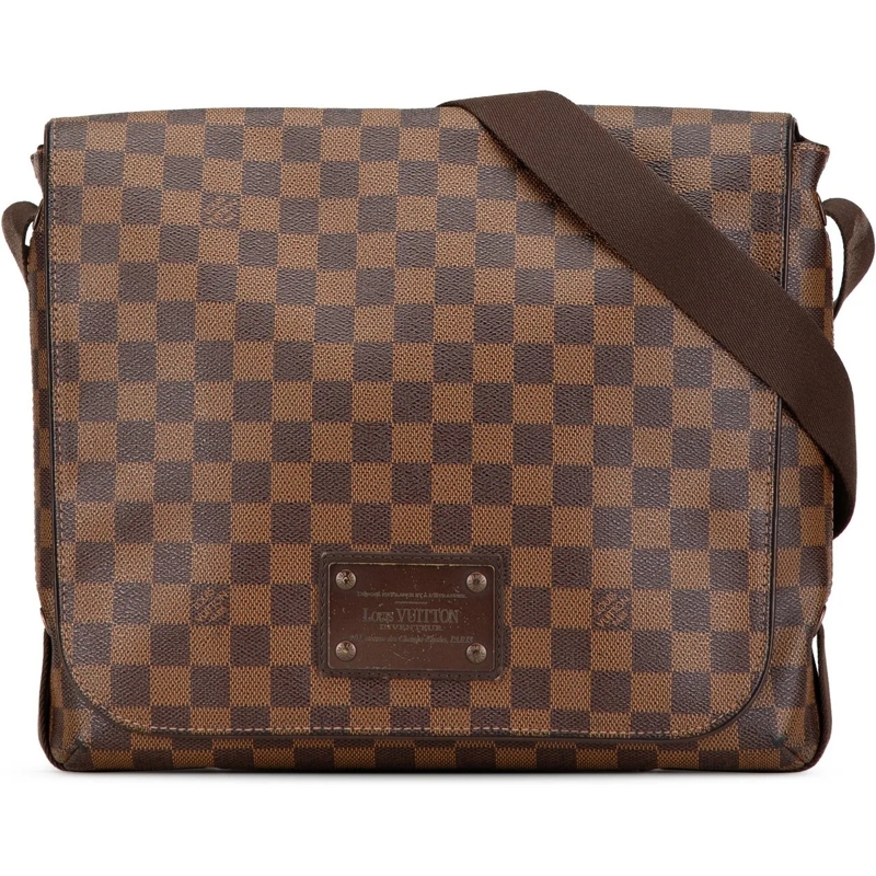 Louis Vuitton Sac à bandoulière Damier Ebene Brooklyn MM braun
