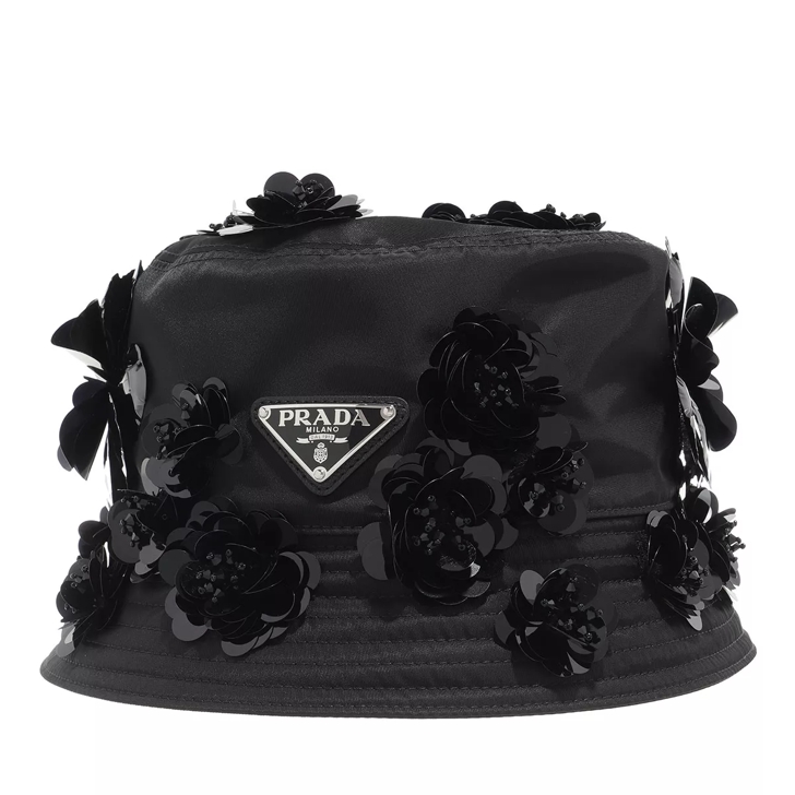 Prada Re Nylon Bucket Hat Black Bucket Hat