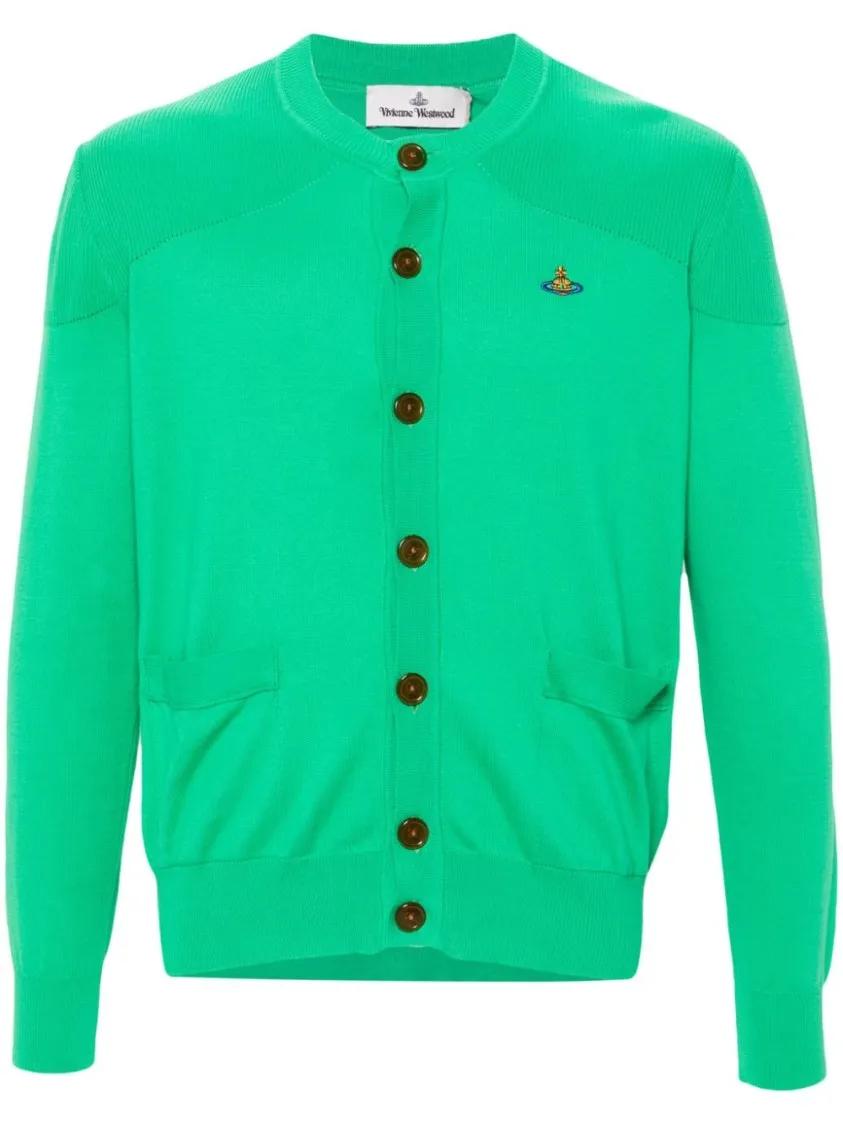 Vivienne Westwood - Green Knit Cardigan - Größe S - grün