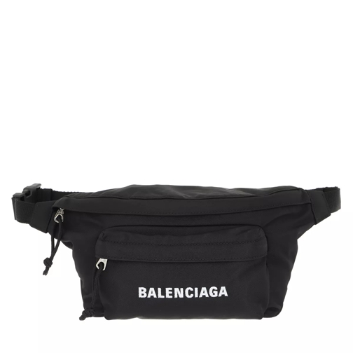 Balenciaga Belt Bag Black White Crossbodytas