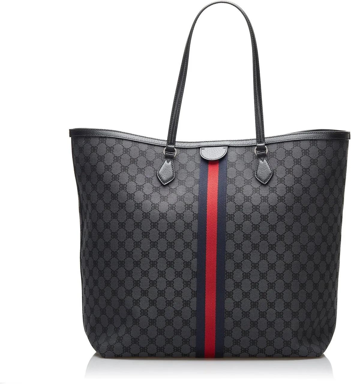 Balenciaga Shoppers 2018-2022 The Hacker Project Graffiti BB Supreme T in zwart