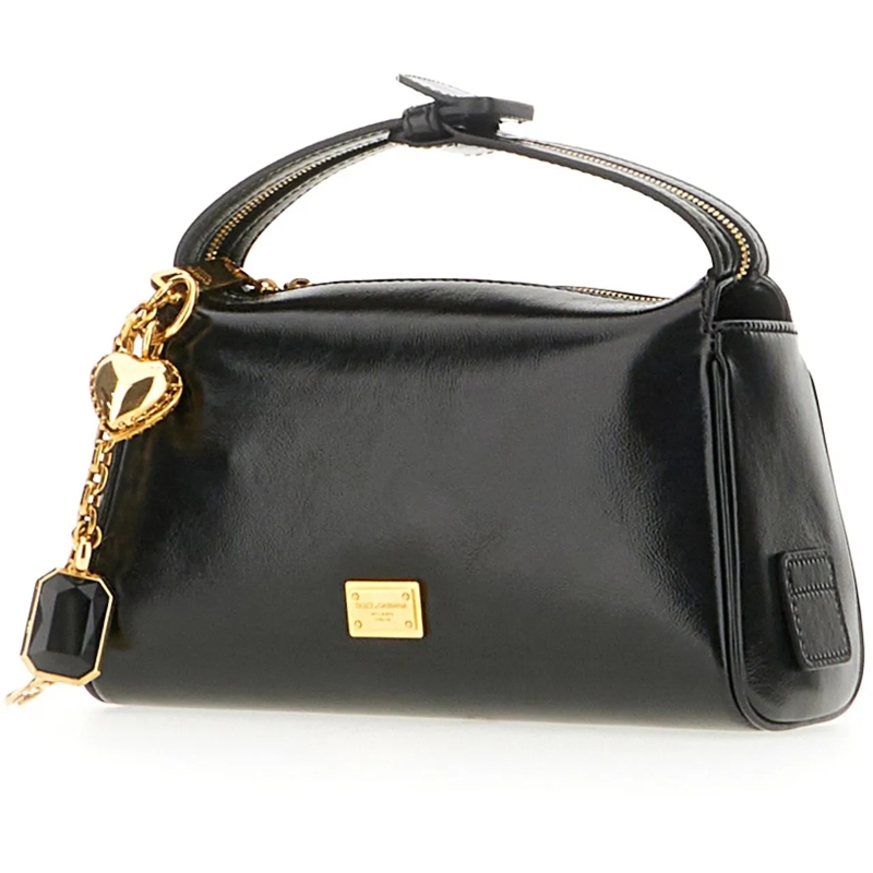 Dolce&Gabbana Schultertasche Dolce&gabbana Black leather Vittoria handbag schwarz(Image 2)