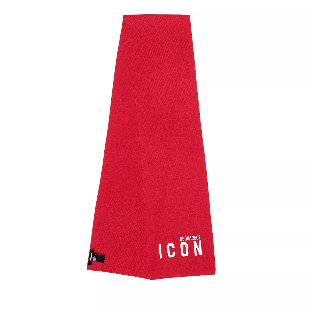 Dsquared2 Tücher & Schals - Icon Scarf - Gr. unisize - in Rot - für Damen