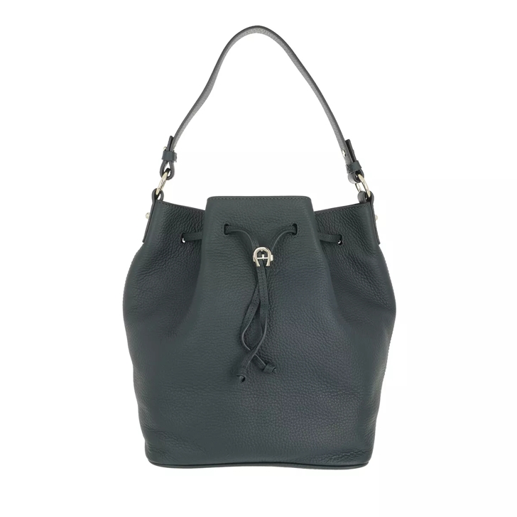 AIGNER Tara Crossbody Bag Deep Green Bucket Bag