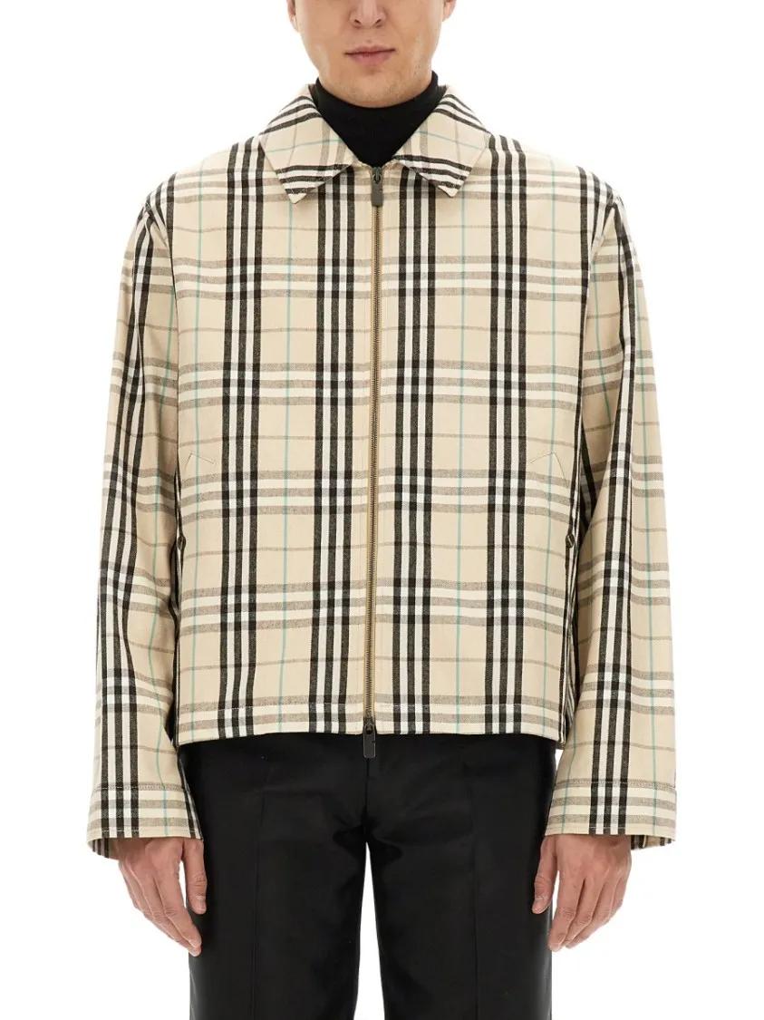 Thumbnail - Burberry - "Vintage Check" Jacket - Größe M - beige