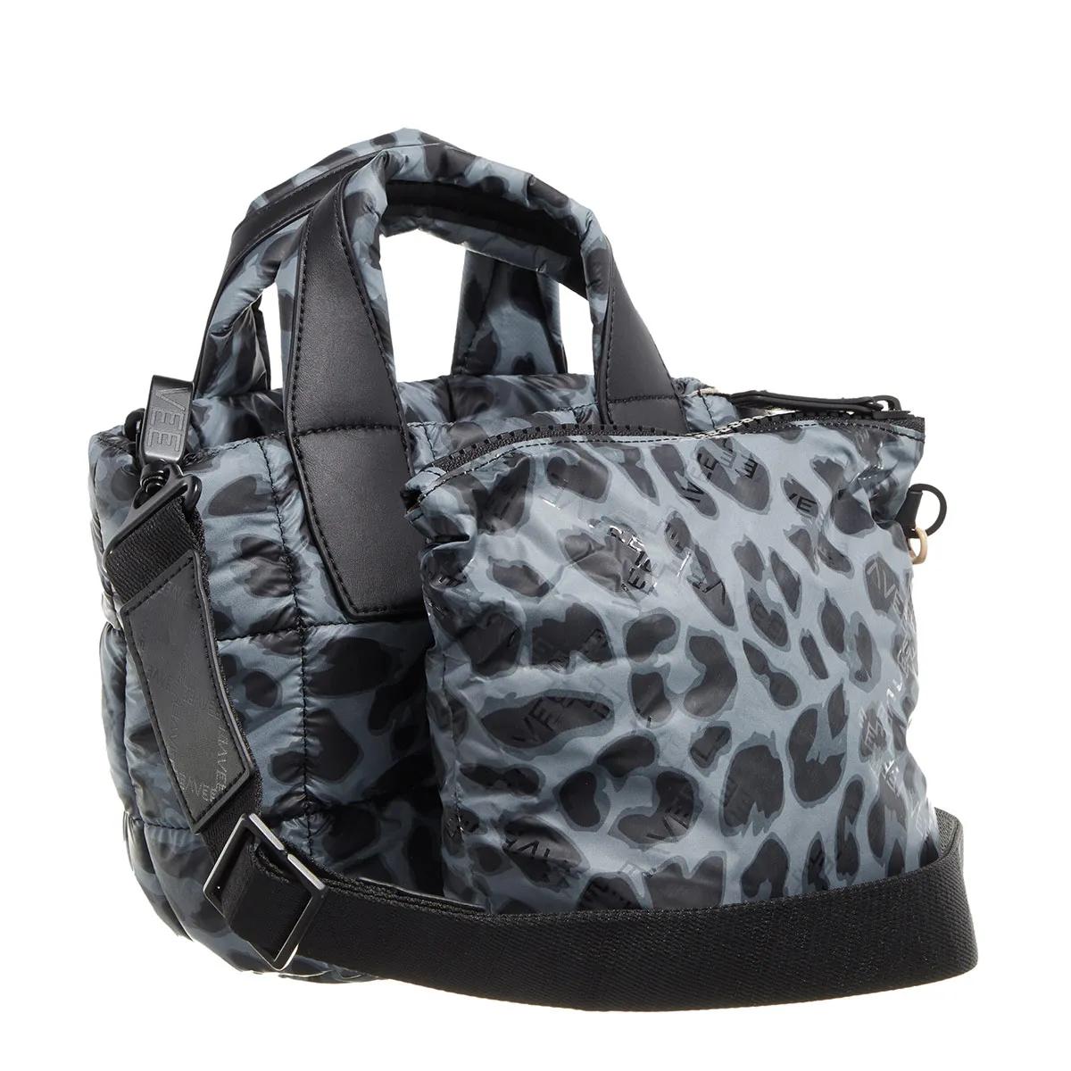 Vee Collective Crossbody bags Porter Tote Mini Grey Leopard in blauw