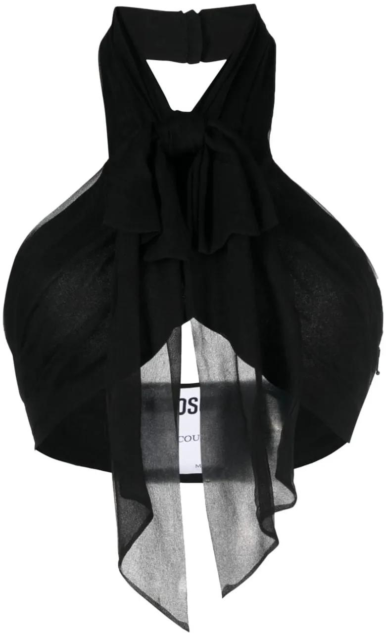 Thumbnail - Moschino - Top Black - Größe 42 - schwarz