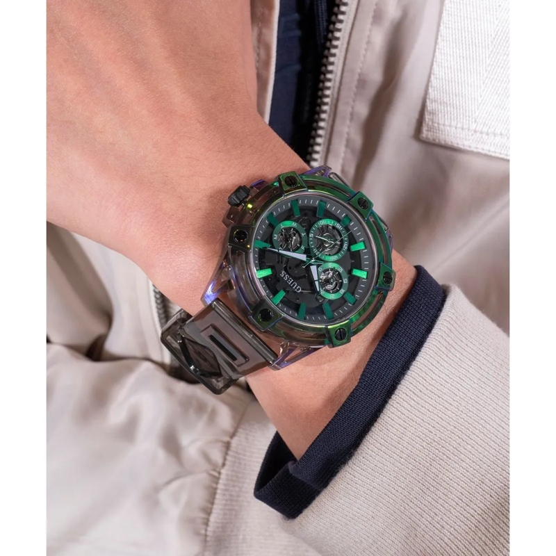 Guess Quarzuhr Quarz-Analoguhr King schwarz(Image 6)