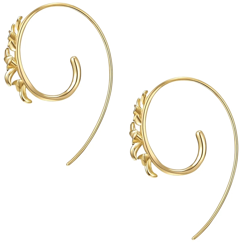 Glanzstücke München Ohrhänger Sterling Silber Ohrhänger Blüte gold(Image 3)