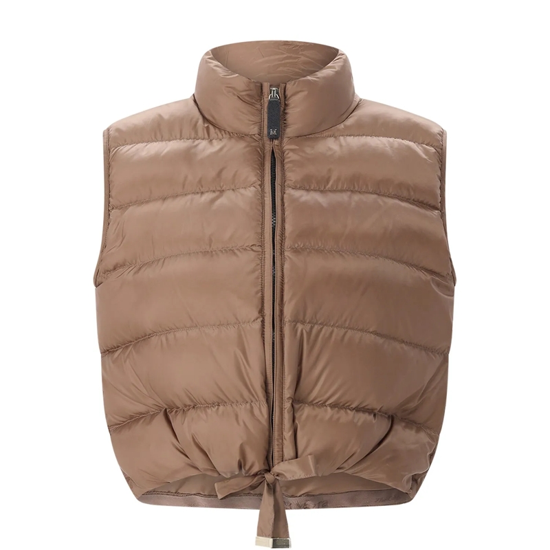 Max Mara  Wattierte Crop-Weste MTC Favilla braun