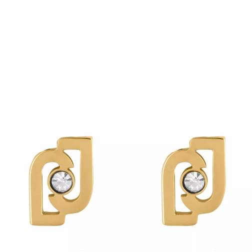 LIU JO Earrings Icona Monogram  Gold Orecchini a bottone