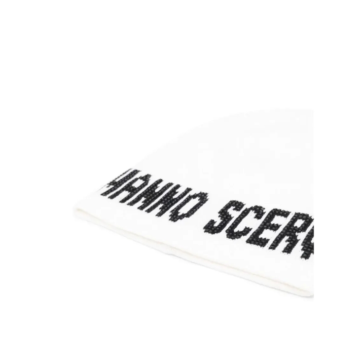 ハット Ermanno Scervino Classic White Knit Beanie Ermanno Scervino Classic White Knit Beanie White | Hut